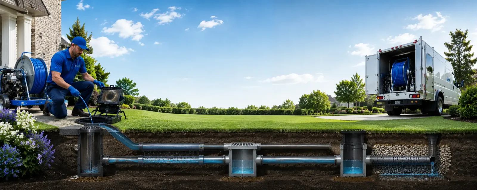 Outdoor drain cleaning information for Bard, CA